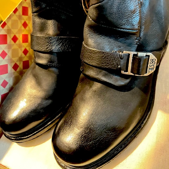 A.S.98 Italian Leather Booties black/Nero size 37 NIB - Picture 11 of 16